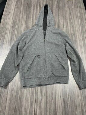 Dri-Duck Full Zip Mission Hoodie Jacket Men's Small Fleece-Lined Workwear (EUC)